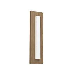 Applique Esterno Contemporanea Bitetto Acciaio Marrone Policarbonato Bianco Led