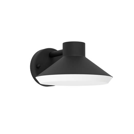Applique Esterno Moderna Ninnarella Acciaio Nero Policarbonato Bianco Gu10 900688