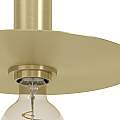 Lampadario A Sospensione Moderno Escandell Acciaio Nero Ottone 3 Luci E27 900732