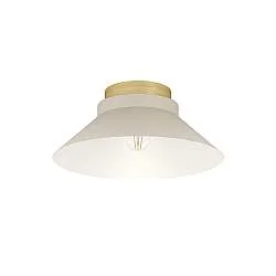 Plafoniera Minimal Moharras Legno Marrone 1 Luce E27