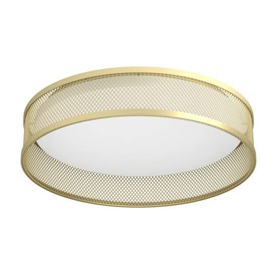 Plafoniera Contemporanea Luppineria Acciaio Ottone Opaco Luce Led Integrato 20W 900796