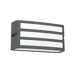 Applique Esterno Contemporanea Camarda Alluminio Grigio 1 Luce E27