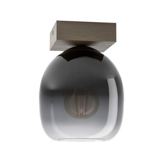 Plafoniera Moderna Filago Legno Marrone 1 Luce E27 900825