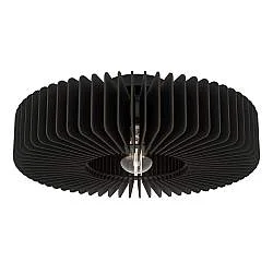 Plafoniera Moderna Palombaia Acciaio Nero Luce E27