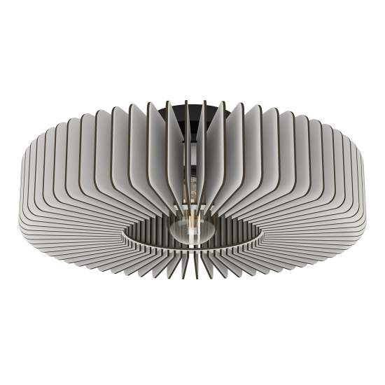 Plafoniera Moderna Palombaia Acciaio Nero 1 Luce E27 900832