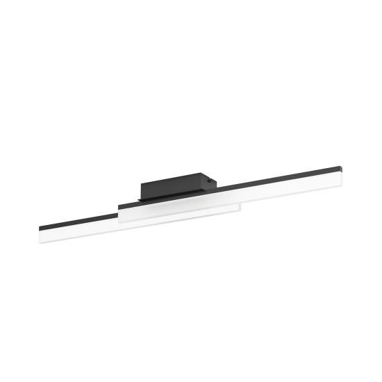 Plafoniera Moderna Palmital Alluminio Nero 2 Luci Led Integrato 11W 900844