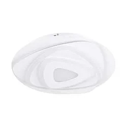 Plafoniera Contemporanea Palagiano Acciaio Bianco Luce Led Integrato 14,7W