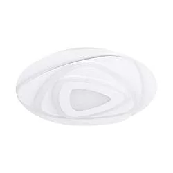 Plafoniera Contemporanea Palagiano Acciaio Bianco Luce Led Integrato 21W