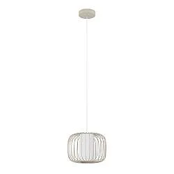 Lampadario A Sospensione Minimal Terrarosa Acciaio Sabbia 1 Luce E27