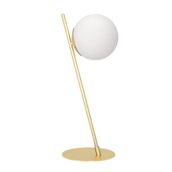 Lampada Da Tavolo Minimal Rondo 4 Acciaio Ottone Spazzolato 1 Luce E27 900868