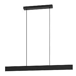 Lampadario A Sospensione Moderno Andreas-Z Acciaio Nero 2 Luci Led 19W 4600Lm