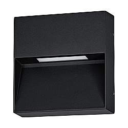 Applique Quadrata Esterno Maruggio Alluminio Nero E Policarbonato Trasp Led Applique Quadrata Esterno Maruggio Alluminio Nero E Policarbonato Trasp Led