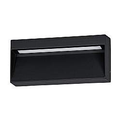 Applique Rettangolare Esterno Maruggio Alluminio Nero E Policarbonato Trasp Led Applique Rettangolare Esterno Maruggio Alluminio Nero E Policarbonato Trasp Led