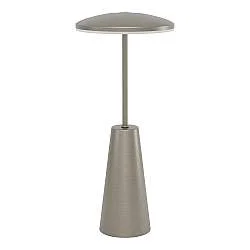 Lampada Da Tavolo Moderna Piccola Acciaio Bronzo Scuro Luce Led Integrato 2,8W