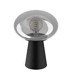 Lampada Da Tavolo Contemporanea Madonnina Acciaio Nero Luce E27