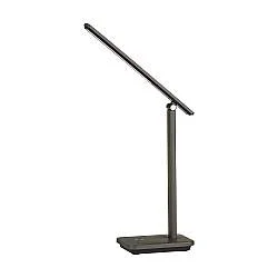 Lampada Da Tavolo Minimal Iniesta Policarbonato Nero Luce Led Integrato 3,6W