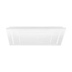Plafoniera Moderna Albarca Alluminio Bianco Luce Led Integrato 29W