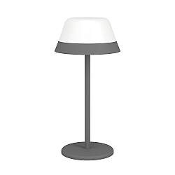 Lampade Da Tavolo Esterno Moderna Meggiano Policarbonato Grigio E Bianco Led Lampade Da Tavolo Esterno Moderna Meggiano Policarbonato Grigio E Bianco Led