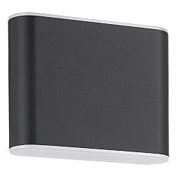 Applique Esterno Moderna Grutti Alluminio Grigio Policarbonato Trasp Led Applique Esterno Moderna Grutti Alluminio Grigio Policarbonato Trasp Led