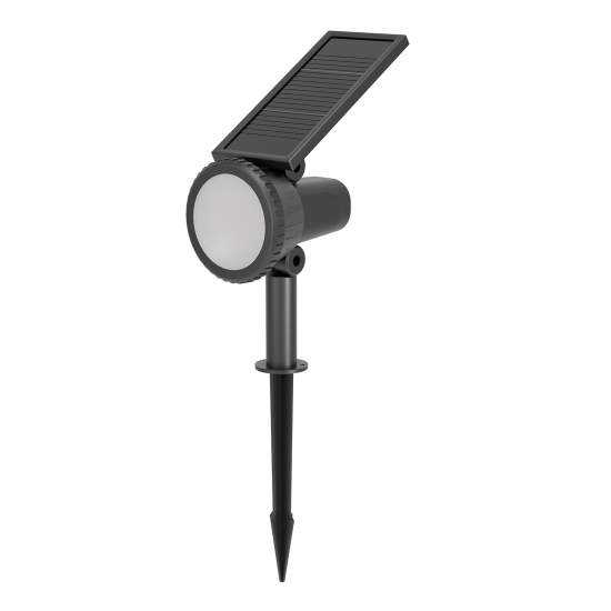 Luce Solare Esterno Moderna Sambuco Policarbonato Nero Led 901069