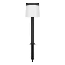 Luce Solare Picchetto Esterno Moderna Pantete Policarbonato Nero E Bianco Led