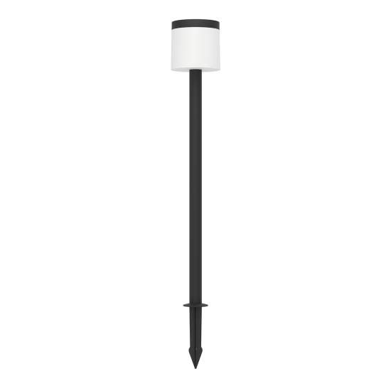 Luce Solare Picchetto Esterno Moderna Pantete Policarbonato Nero Led 901078