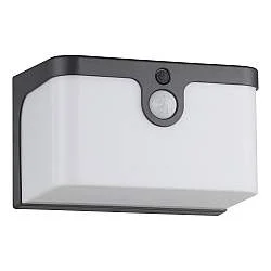 Luce Solare Esterno Moderna Croara Policarbonato Grigio E Bianco Led