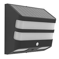 Luce Solare Esterno Moderna Stiappa Policarbonato Nero E Bianco Led Luce Solare Esterno Moderna Stiappa Policarbonato Nero E Bianco Led