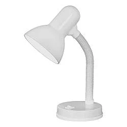 Lampada Da Tavolo Classico Basic Policarbonato Bianco 1 Luce E27
