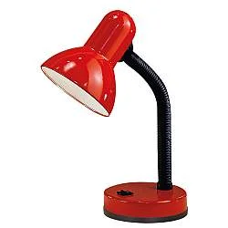 Lampada Da Tavolo Classico Basic Policarbonato Rosso 1 Luce E27