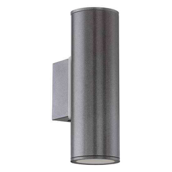 Applique Esterno Moderna Riga Metallo Grigio 2 Luce Gu10 94103