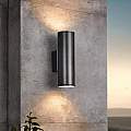 Applique Esterno Moderna Riga Metallo Grigio 2 Luce Gu10 94103