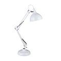 Lampada Da Tavolo Minimal Borgillio Acciaio Bianco 1 Luce E27 94699