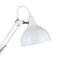 Lampada Da Tavolo Minimal Borgillio Acciaio Bianco 1 Luce E27 94699