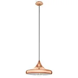 Lampadario A Sospensione Vintage Coretto 2 Acciaio Rame 1 Luce E27
