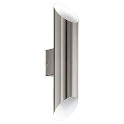 Applique Biemissione Esterno Moderna Agolada Acciaio Bianco Led Applique Biemissione Esterno Moderna Agolada Acciaio Bianco Led