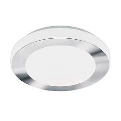 Plafoniera Moderna Led Carpi Acciaio Bianco 3 Luci Led Integrato 3,6W