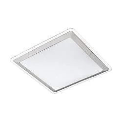 Plafoniera Classico Competa 1 Acciaio Bianco Luce Led Integrato 21W
