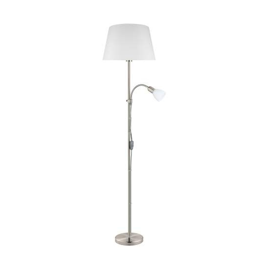 Piantana Moderna Conesa Acciaio Nichel Satinato 1 Luce E27 95686