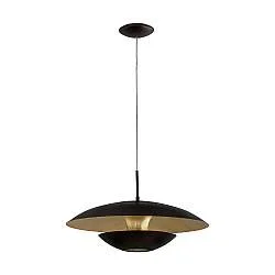 Lampadario A Sospensione Contemporaneo Nuvano Acciaio Marrone Oro 1 Luce E27