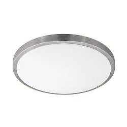 Plafoniera Classico Competa 1 Acciaio Bianco Luce Led Integrato 20W