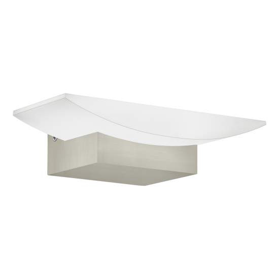 Applique Minimal Metrass Alluminio Nichel Satinato 1 Luce Led Integrato 5,6W 96038