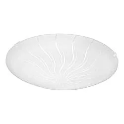 Plafoniera Contemporanea Margitta 1 Acciaio Bianco 3 Luci Led 3,6W
