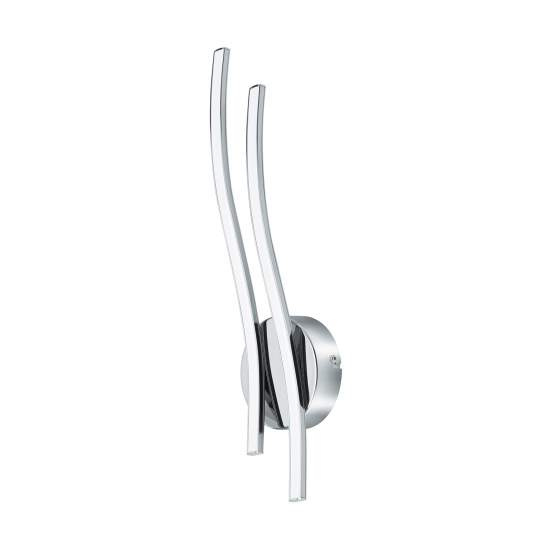 Applique Moderna Valmora Alluminio Cromo Luce Led Integrato 9W 96332