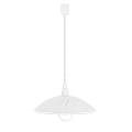 Lampadario A Sospensione Moderno Alvez Policarbonato Bianco Vetro 1 Luce E27 96474