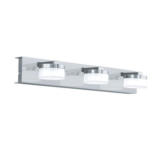 Applique Contemporanea Romendo 1 Acciaio Cromo 3 Luci Led Integrato 7,2W 96543