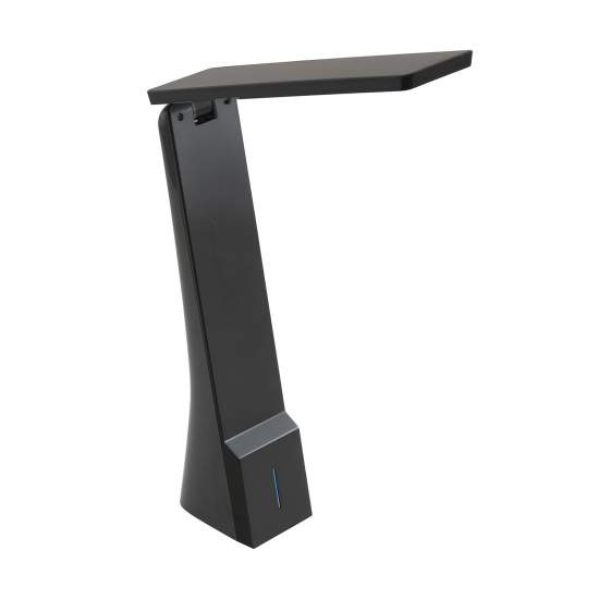 Lampada Da Tavolo Moderna La Seca Policarbonato Nero Luce Led Integrato 1,8W 97045