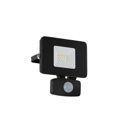 Faretto Esterno Moderno Faedo 3 Alluminio Nero Sensore Led H13,5Cm 97459