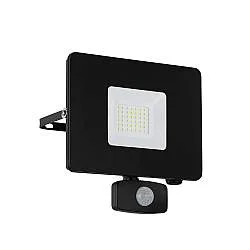 Faretto Esterno Moderno Faedo 3 Alluminio Nero Sensore Led H19Cm