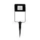 Luce Con Picchetto Esterno Moderno Faedo 4 Alluminio Nero Vetro Bianco Led
